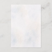 Elegant Botanical Wedding Details Card Begleitkarte (Rückseite)