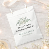 Elegant Botanical Wedding Favor Bags Geschenktütchen (Ausgeschnitten)