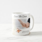 Elegant Botanical Wedding Invitation Kaffeetasse (VorderseiteRechts)