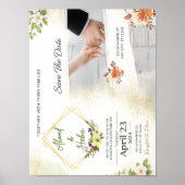 Elegant Botanical Wedding Invitation Poster (Vorne)