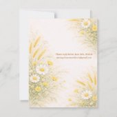 Elegant Botanical Wedding Save the date (Rückseite)
