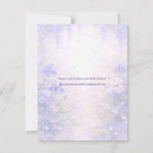 Elegant Botanical Wedding Save the date (Rückseite)