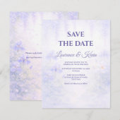 Elegant Botanical Wedding Save the date (Vorne/Hinten)