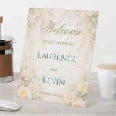 Elegant Botanical Wedding  Sockelschild (In Situ)