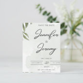 Elegant Botanical Wedding Welcome Sign | poster Feiertagspostkarte (Stehend Vorderseite)