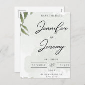 Elegant Botanical Wedding Welcome Sign | poster Feiertagspostkarte (Vorne/Hinten)