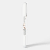 Elegant Botanical Wreath with Zen Quote Case-Mate iPhone Hülle (Rückseite / Rechts)