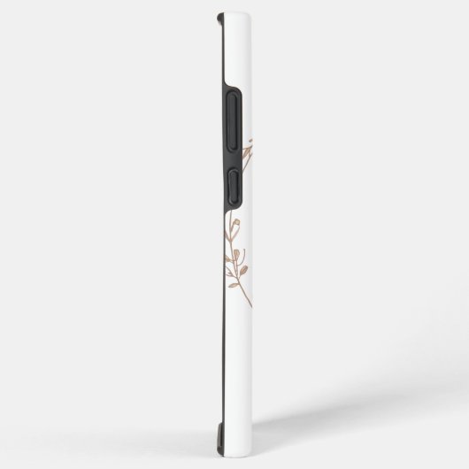 Elegant Botanical Wreath with Zen Quote Samsung Galaxy Hülle (Rechte Seite)