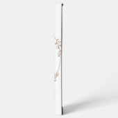 Elegant Botanical Wreath with Zen Quote Samsung Galaxy Hülle (Linke Seite)