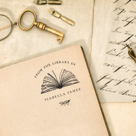 Elegant botanisch aus der Bibliothek des Individue Permastempel