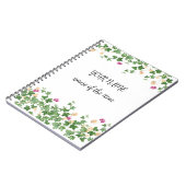 elegant botanisch notizblock (Linke Seite)