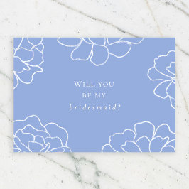 Elegant botanisch wirst du meine Brautjungfrau sei Einladung