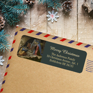 Elegant Botticelli Christliche Weihnachtsadresse