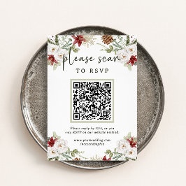 Elegant Bouquet | Weihnachts-UAWG mit QR-Code Begleitkarte