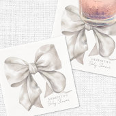 Elegant Bow Baby Shower Serviette