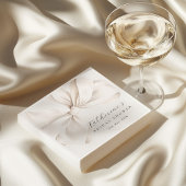 Elegant Bow Bridal Shower  Serviette