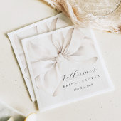 Elegant Bow Bridal Shower  Serviette