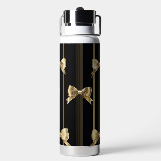 Elegant Bow Keramik Thermos" Trinkflasche (Hinten)