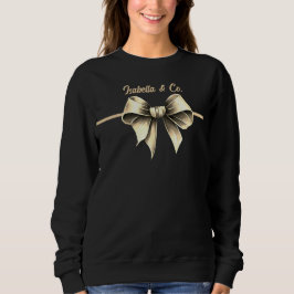 Elegant Bow Sweatshirt