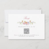 Elegant Bows and Wildflowers RSVP Karte (Vorderseite)