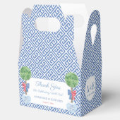 Elegant Boxwood Topiary Monogram 4. Hochzeit Geschenkschachtel (Geöffnet)