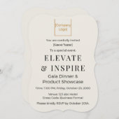 Elegant Bracket Invitation | Corporate Gala & Even Einladung (Vorne/Hinten)