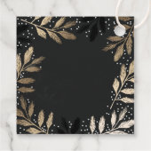 Elegant Branch Merry Christmas Geschenkanhänger (Rückseite)