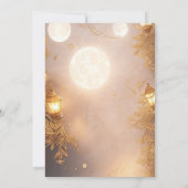 Elegant Branches Rustic Lantern Company Christmas  Einladung (Rückseite)