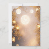 Elegant Branches Rustic Lantern Engagement Einladung (Rückseite)