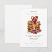 Elegant Bridal Brunch Bridal Dusche Einladung (Vorne/Hinten)