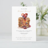 Elegant Bridal Brunch Bridal Dusche Einladung (Stehend Vorderseite)