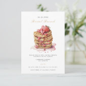 Elegant Bridal Brunch Bridal Dusche Einladung (Stehend Vorderseite)