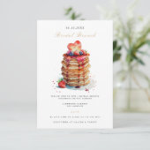 Elegant Bridal Brunch Bridal Dusche Einladung (Stehend Vorderseite)