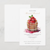 Elegant Bridal Brunch Bridal Dusche Einladung (Vorne/Hinten)