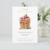 Elegant Bridal Brunch Bridal Dusche Einladung (Stehend Vorderseite)