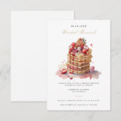 Elegant Bridal Brunch Bridal Dusche Einladung (Vorne/Hinten)