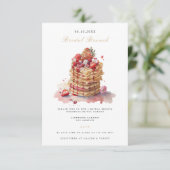 Elegant Bridal Brunch Bridal Dusche Einladung (Stehend Vorderseite)