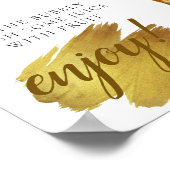 Elegant Bridal Brunch Mimosa Bar Sign Poster (Ecke)