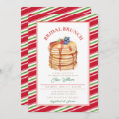 Elegant Bridal Brunch Weihnachtsfest Einladung (Vorne/Hinten)