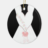 Elegant Bridal Gown Keramikornament (Links)