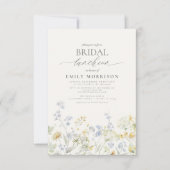 Elegant Bridal Luncheon Wildblume Einladung (Vorderseite)