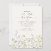 Elegant Bridal Luncheon Wildblume Einladung (Vorderseite)