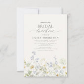 Elegant Bridal Luncheon Wildblume Einladung (Vorderseite)