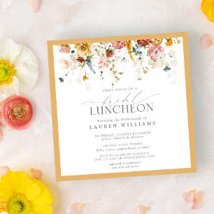 Elegant Bridal Luncheon Wildblume Gelb Einladung