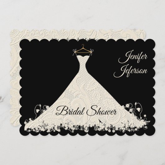 Elegant Bridal Shower Invitation Einladung
