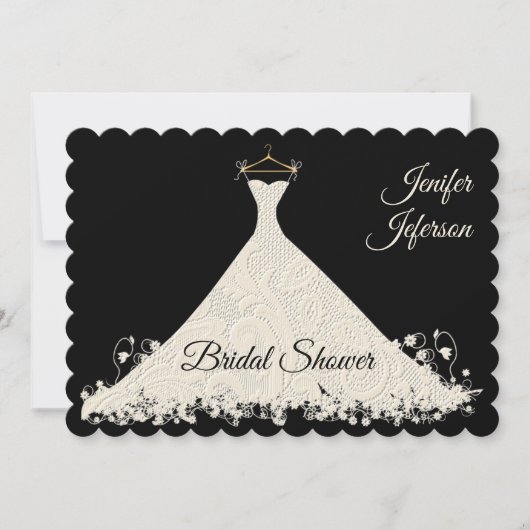Elegant Bridal Shower Invitation Einladung (Vorderseite)