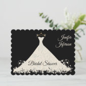 Elegant Bridal Shower Invitation Einladung (Stehend Vorderseite)