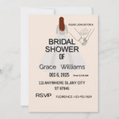 Elegant Bridal Shower Invitation | Printable & Cus (Vorderseite)