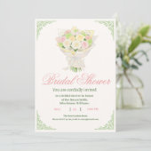 Elegant Bridal Shower Invitation with Japanese  Save The Date (Stehend Vorderseite)