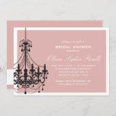 ELEGANT| BRIDAL SHOWING INVITATION EINLADUNG (Vorne/Hinten)